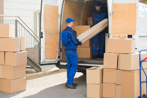 Removal van ready for a local move in Croydon