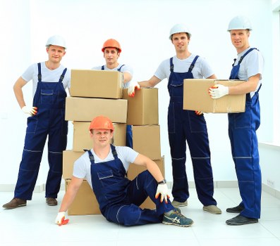 Boxes and household items prepared for small removals in Croydon