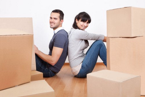 Local removal team transporting household items in Croydon